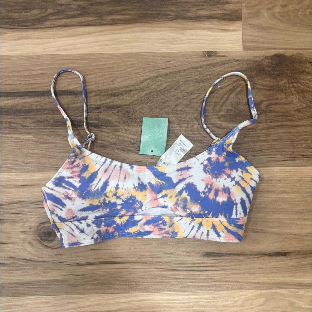 Full Tilt Tie-Dye Bandeau Bikini Top